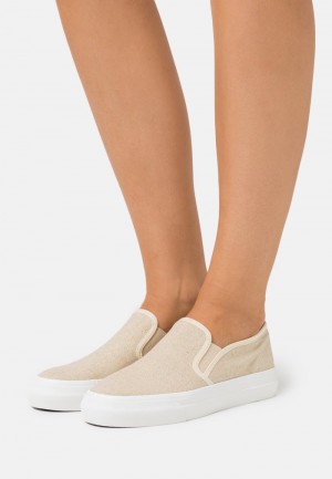 Anna Field Cheap Slip-Ons Naisten Matalat Kengät Beige | FI-7351486-QB