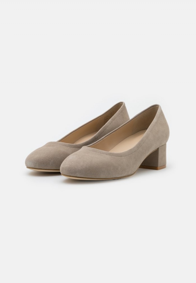 Anna Field Best Deal Leather Mukavuus Classic Heels Naisten Korkokengät Harmaat | FI-5283609-LA