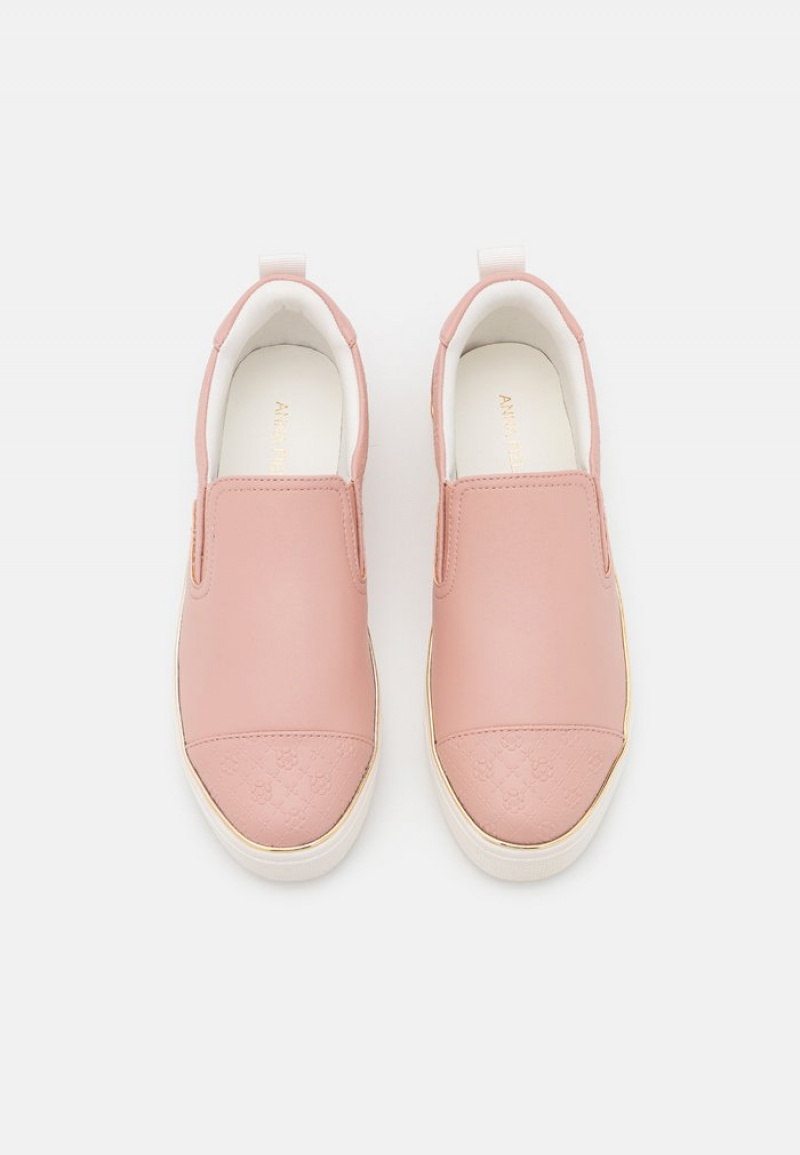 Anna Field Best Pirce Slip-Ons Naisten Matalat Kengät Vaaleanpinkki | FI-7504963-VR