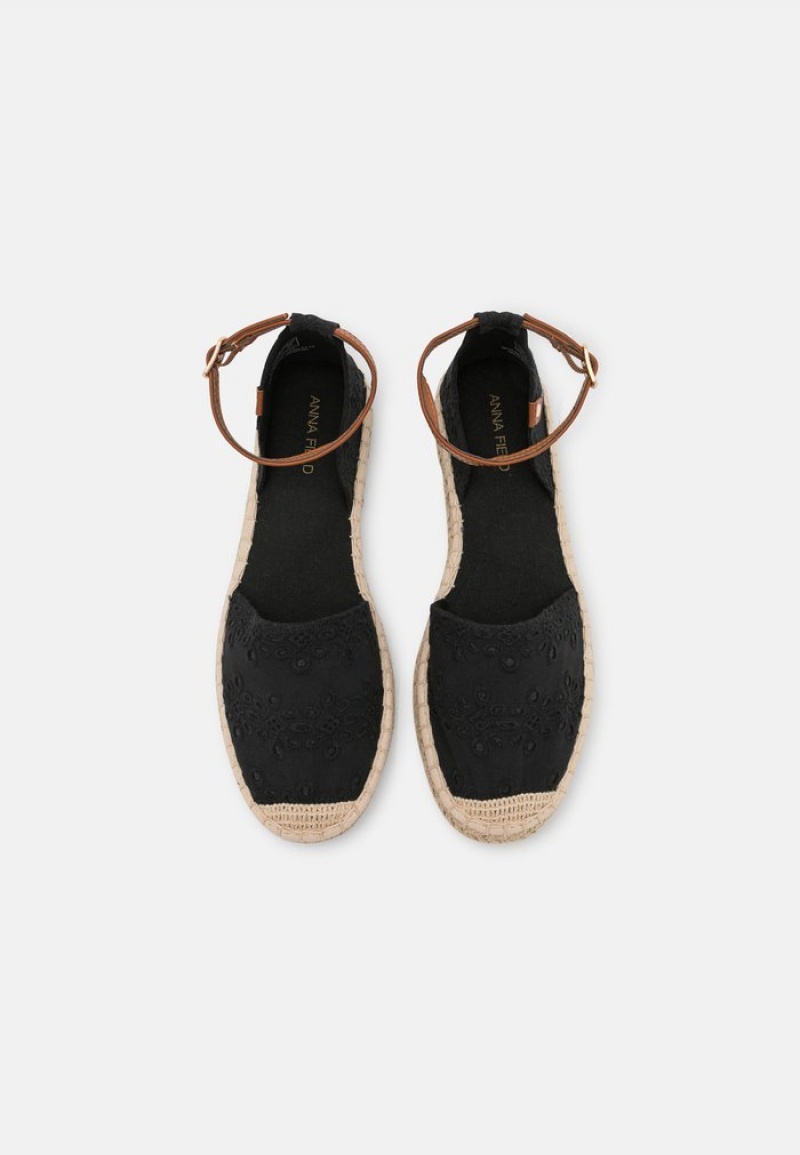 Anna Field Brand New Espadrilles Naisten Matalat Kengät Mustat | FI-0284397-NU