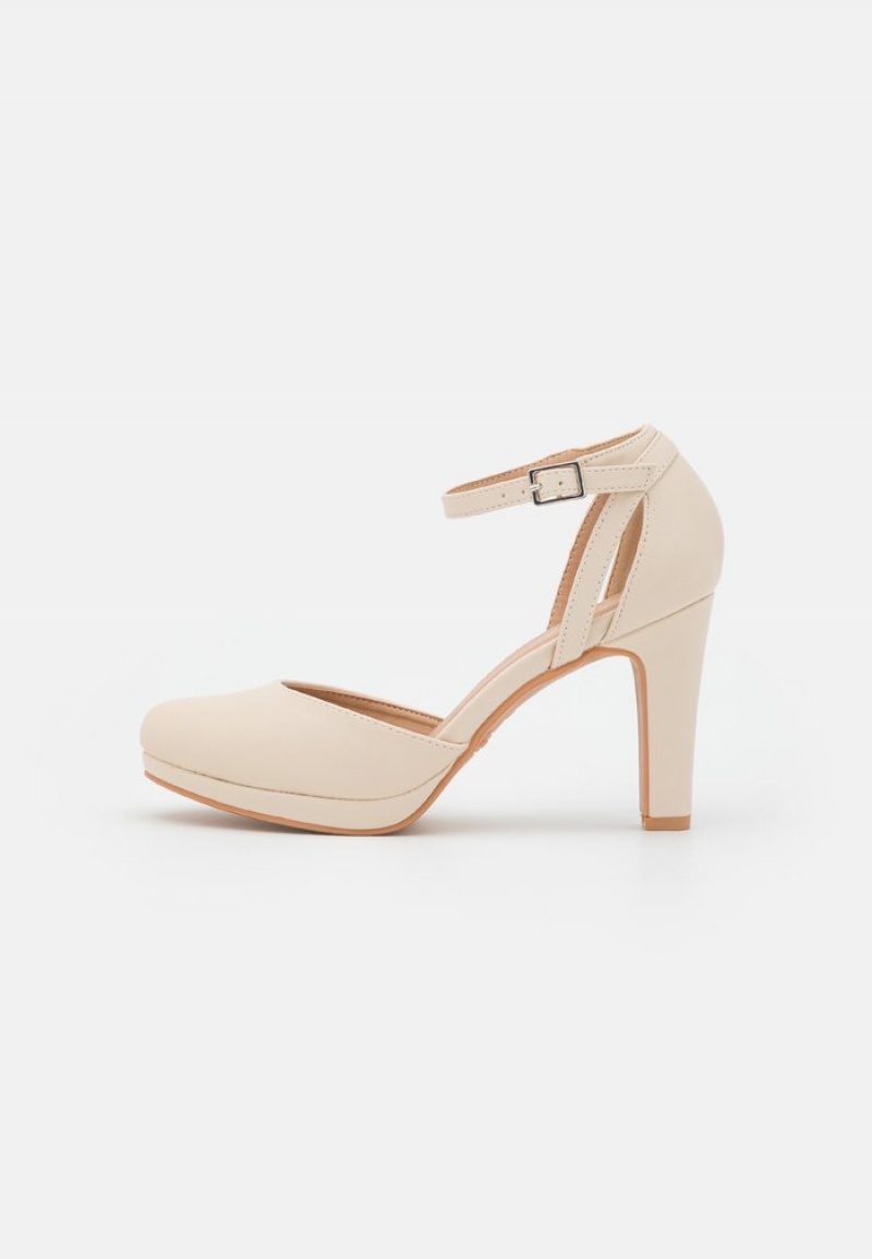 Anna Field Budget High Heels Naisten Korkokengät Beige | FI-6859012-FM