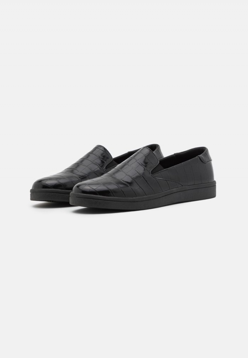 Anna Field Buy Slip-Ons Naisten Matalat Kengät Mustat | FI-3809754-FZ