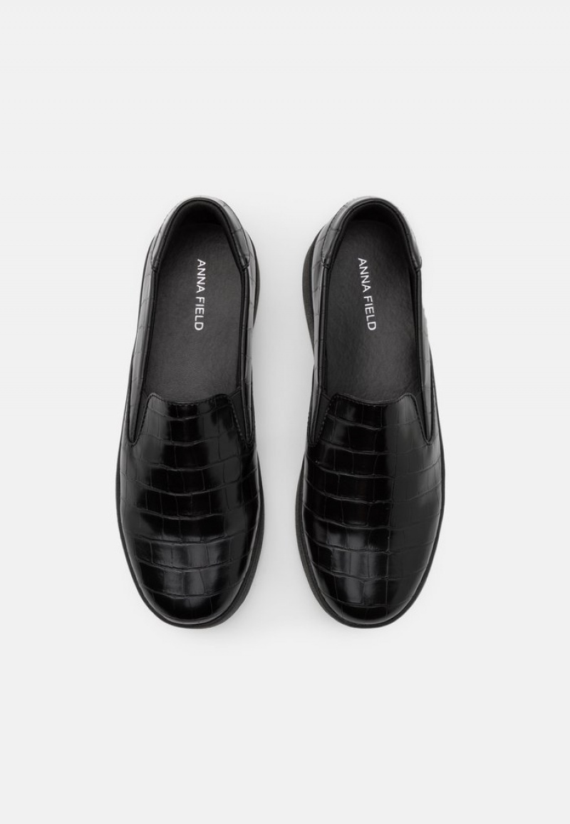 Anna Field Buy Slip-Ons Naisten Matalat Kengät Mustat | FI-3809754-FZ