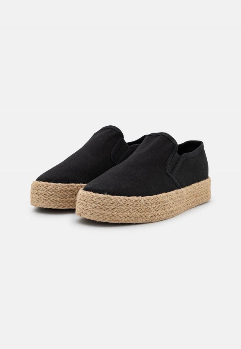 Anna Field Cheap Espadrilles Naisten Matalat Kengät Mustat | FI-2015948-BG