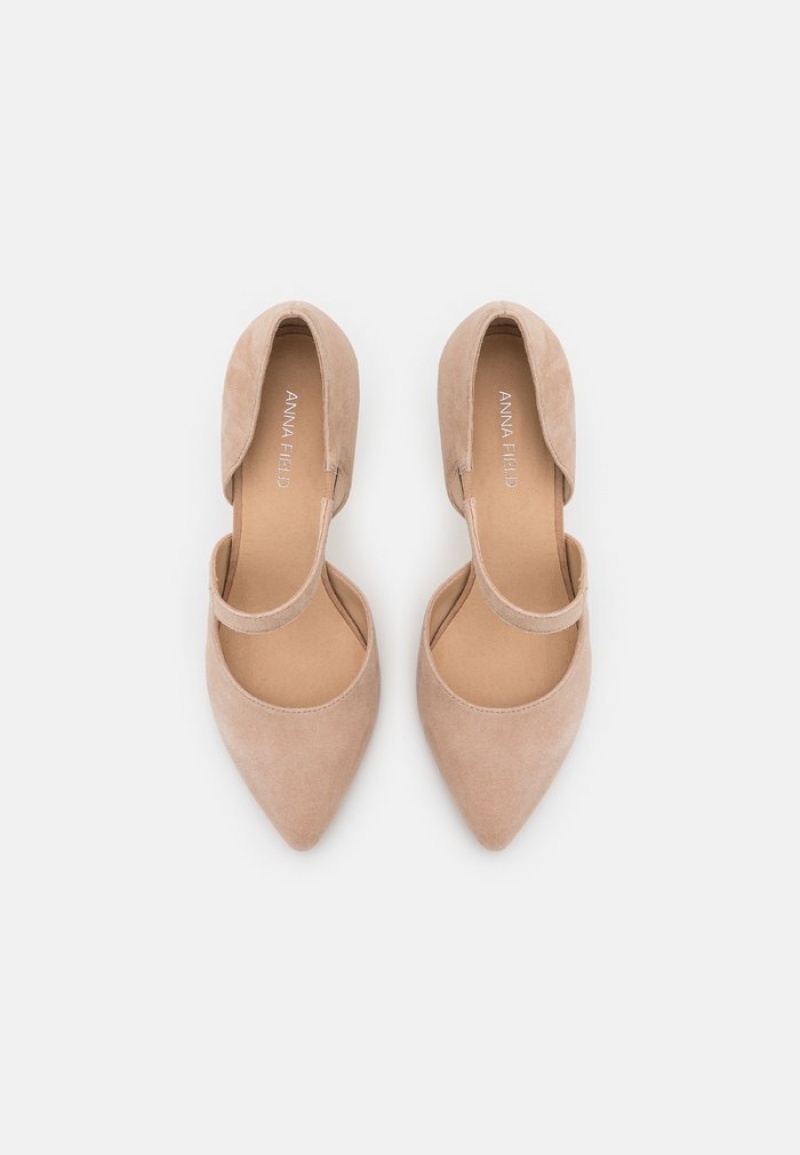 Anna Field Cheapest Leather Classic Heels Naisten Korkokengät Vaaleanpinkki | FI-1457930-TG