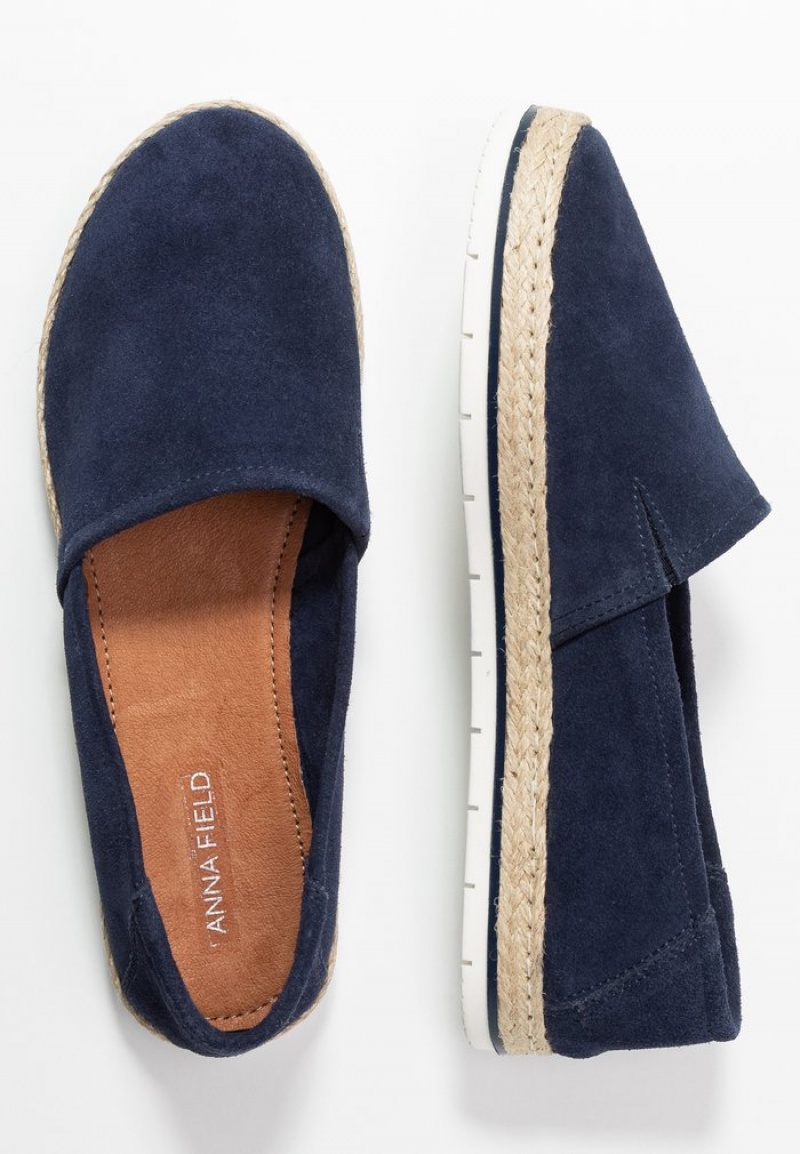 Anna Field Coupon Leather Espadrilles Naisten Matalat Kengät Tummansininen | FI-8426039-OQ