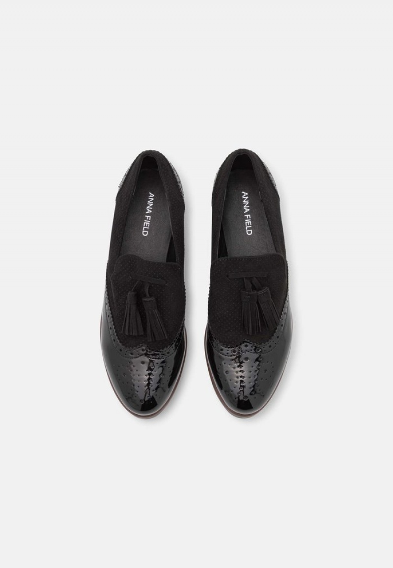 Anna Field Coupon Slip-Ons Naisten Matalat Kengät Mustat | FI-2387549-KN