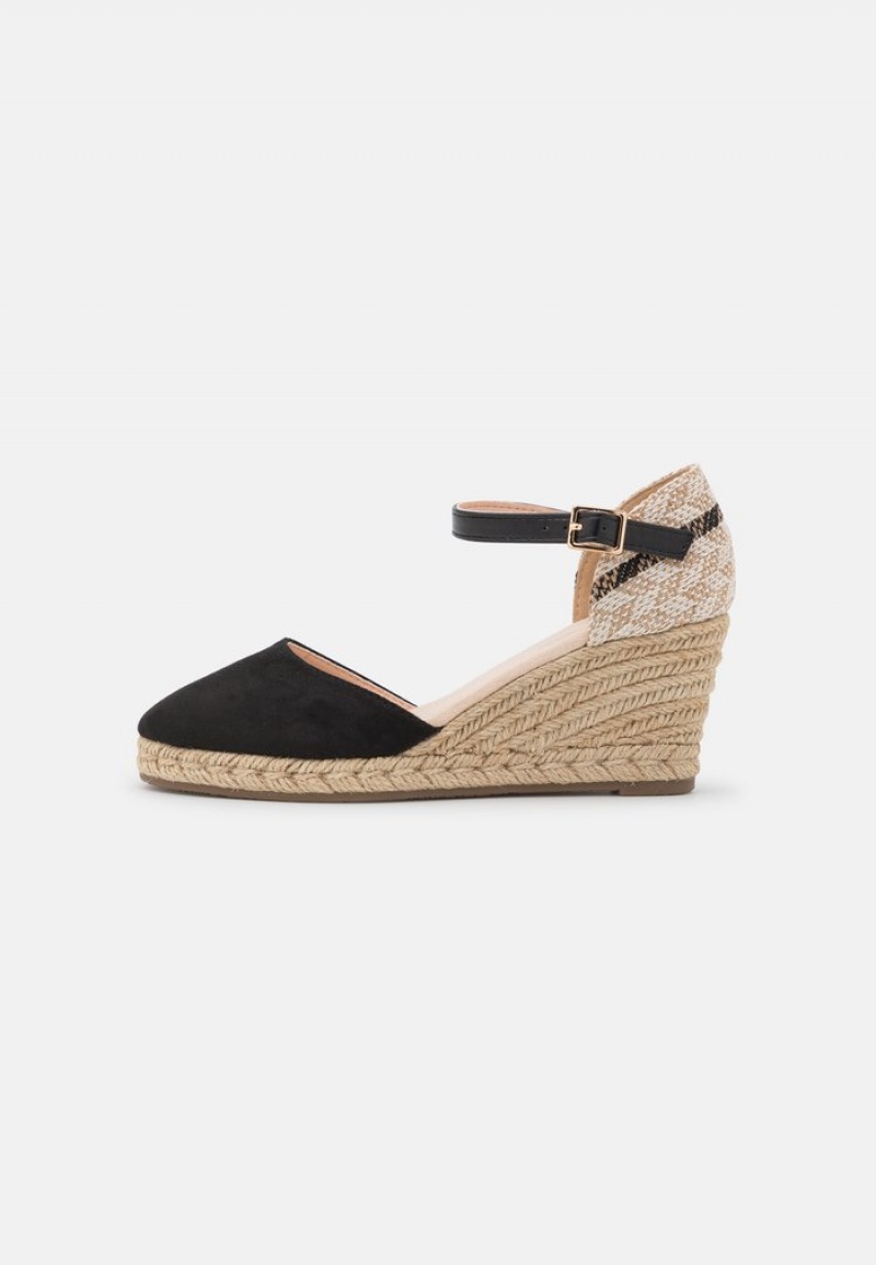 Anna Field Coupon Wedges Naisten Korkokengät Mustat | FI-5614029-TV