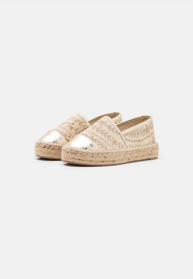 Anna Field Discount Espadrilles Naisten Matalat Kengät Kultaiset | FI-4058169-LT