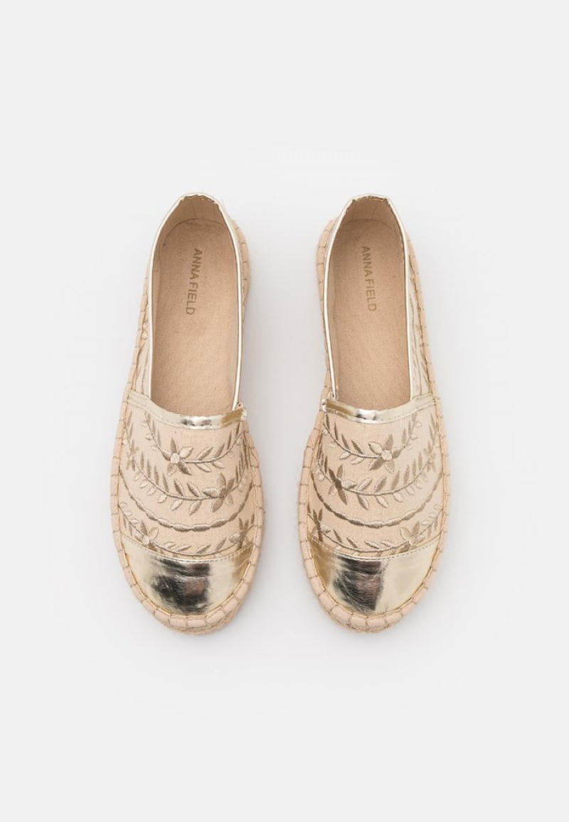 Anna Field Discount Espadrilles Naisten Matalat Kengät Kultaiset | FI-4058169-LT