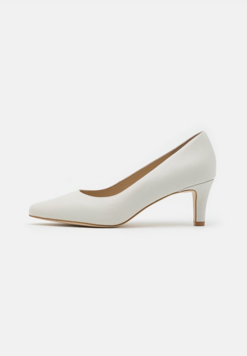 Anna Field Discount Leather Mukavuus Classic Heels Naisten Korkokengät Valkoinen | FI-5867130-BF