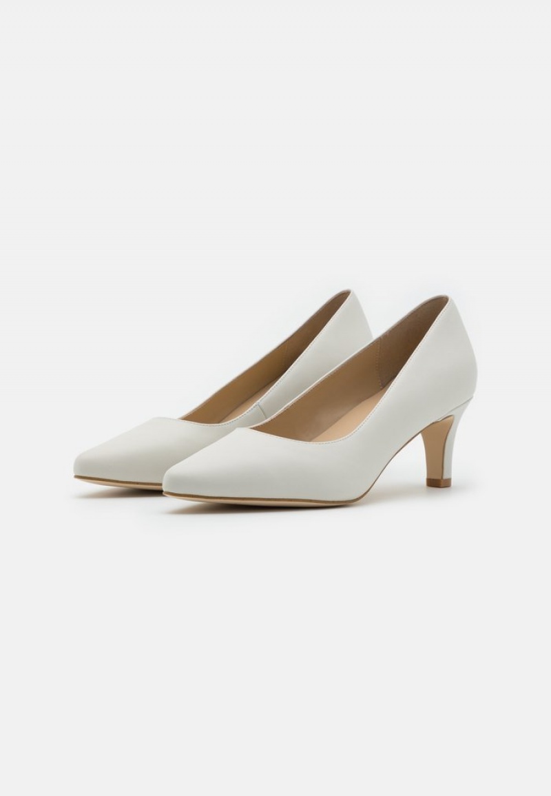 Anna Field Discount Leather Mukavuus Classic Heels Naisten Korkokengät Valkoinen | FI-5867130-BF