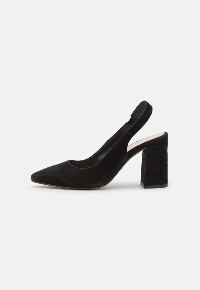 Anna Field Flash Sale Leather Classic Heels Naisten Korkokengät Mustat | FI-6852039-GS