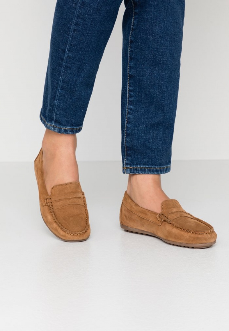 Anna Field Flash Sale Leather Moccasins Naisten Matalat Kengät Ruskea | FI-9163274-FT