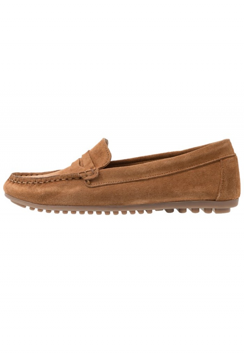 Anna Field Flash Sale Leather Moccasins Naisten Matalat Kengät Ruskea | FI-9163274-FT