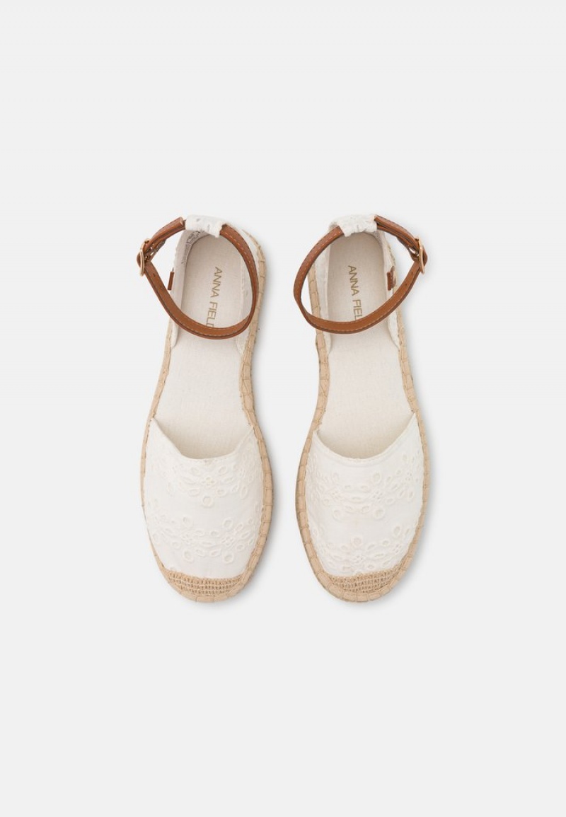 Anna Field Hot Sale Espadrilles Naisten Matalat Kengät Valkoinen | FI-7943810-YI