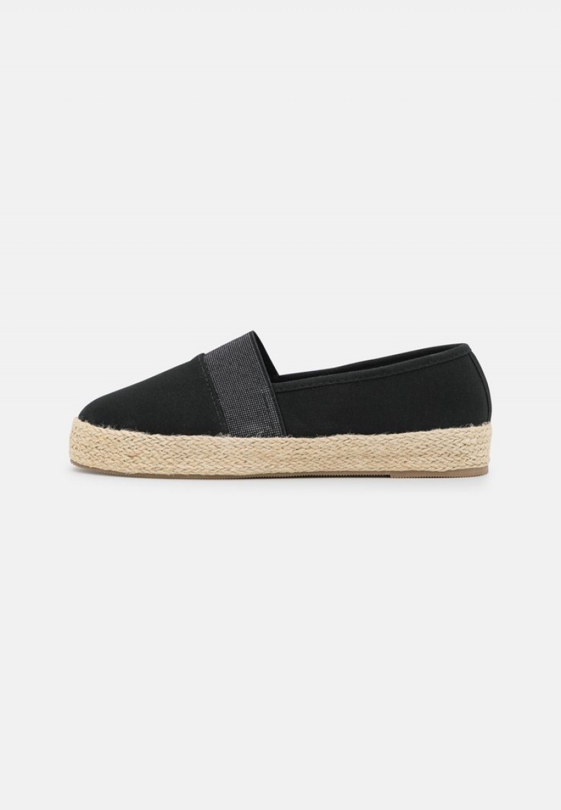 Anna Field Hot Sale Espadrilles Naisten Matalat Kengät Mustat | FI-6498327-XJ