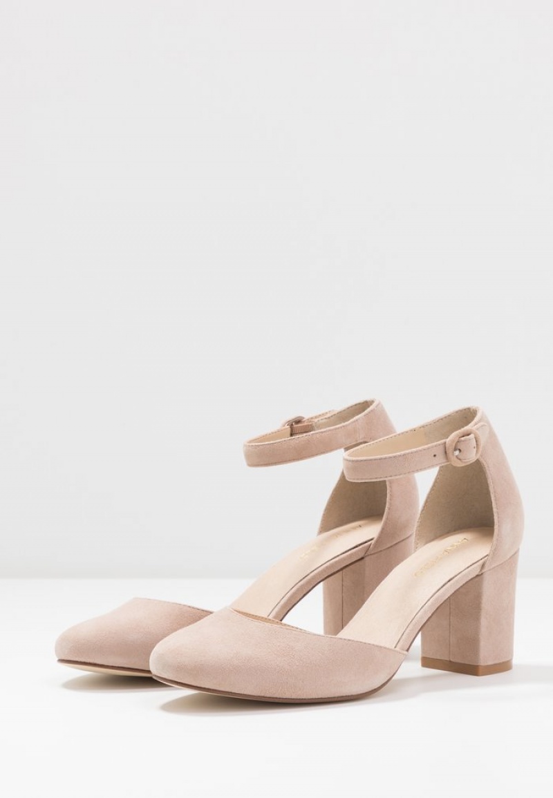 Anna Field Hot Sale Leather Classic Heels Naisten Korkokengät Beige | FI-7128649-UZ