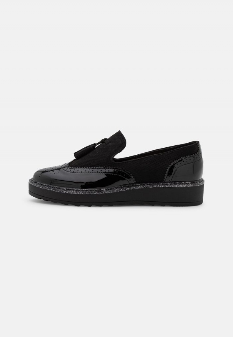 Anna Field Hot Sale Mukavuus Slip-Ons Naisten Matalat Kengät Mustat | FI-9407136-FG