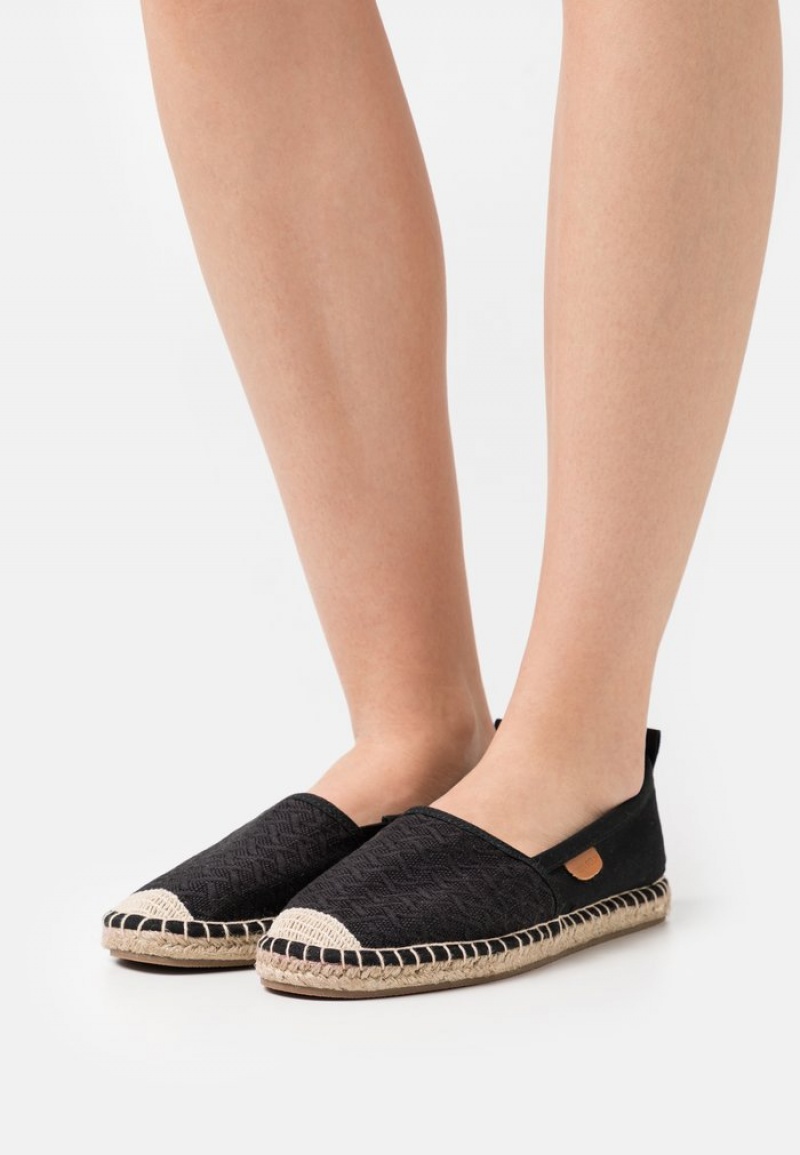 Anna Field Outlet Espadrilles Naisten Matalat Kengät Mustat | FI-2314869-YI