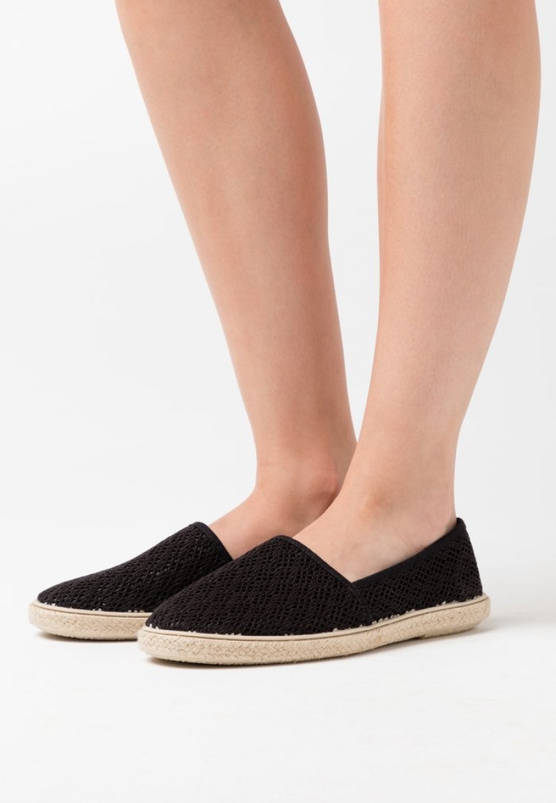 Anna Field Outlet Espadrilles Naisten Matalat Kengät Mustat | FI-6407582-OJ