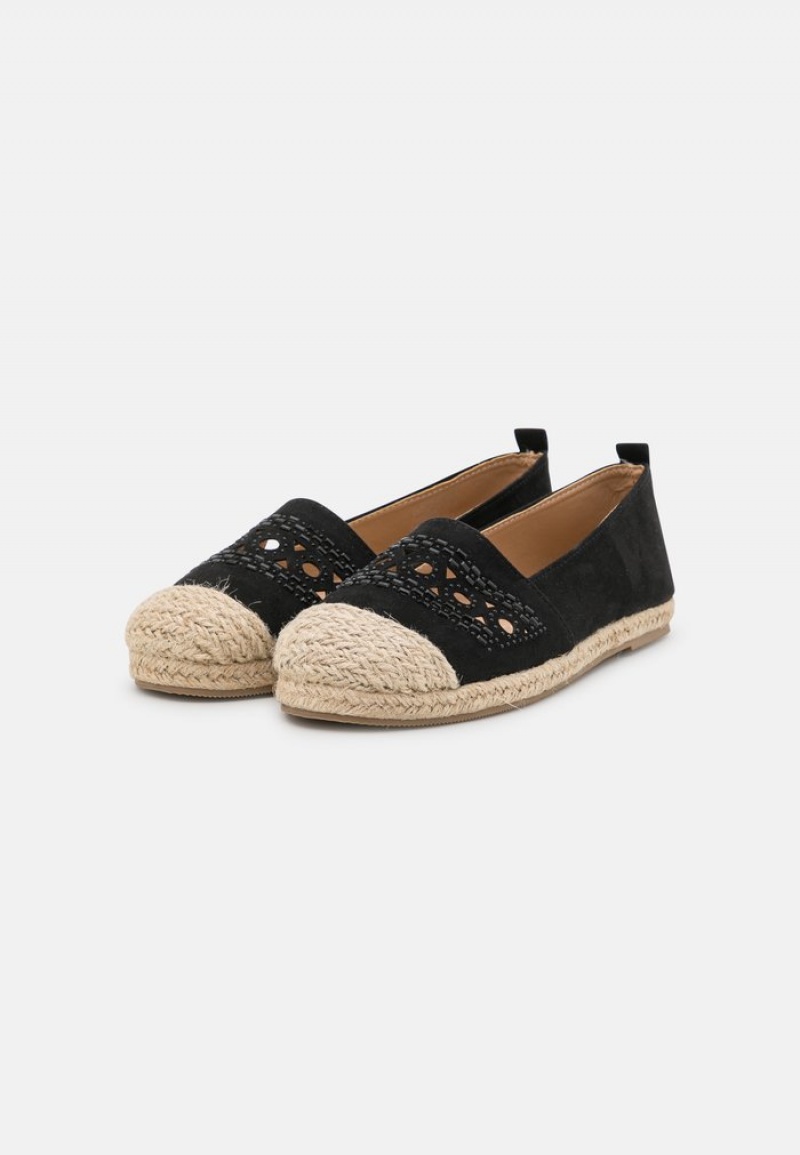 Anna Field Outlet Espadrilles Naisten Matalat Kengät Mustat | FI-2398106-TR