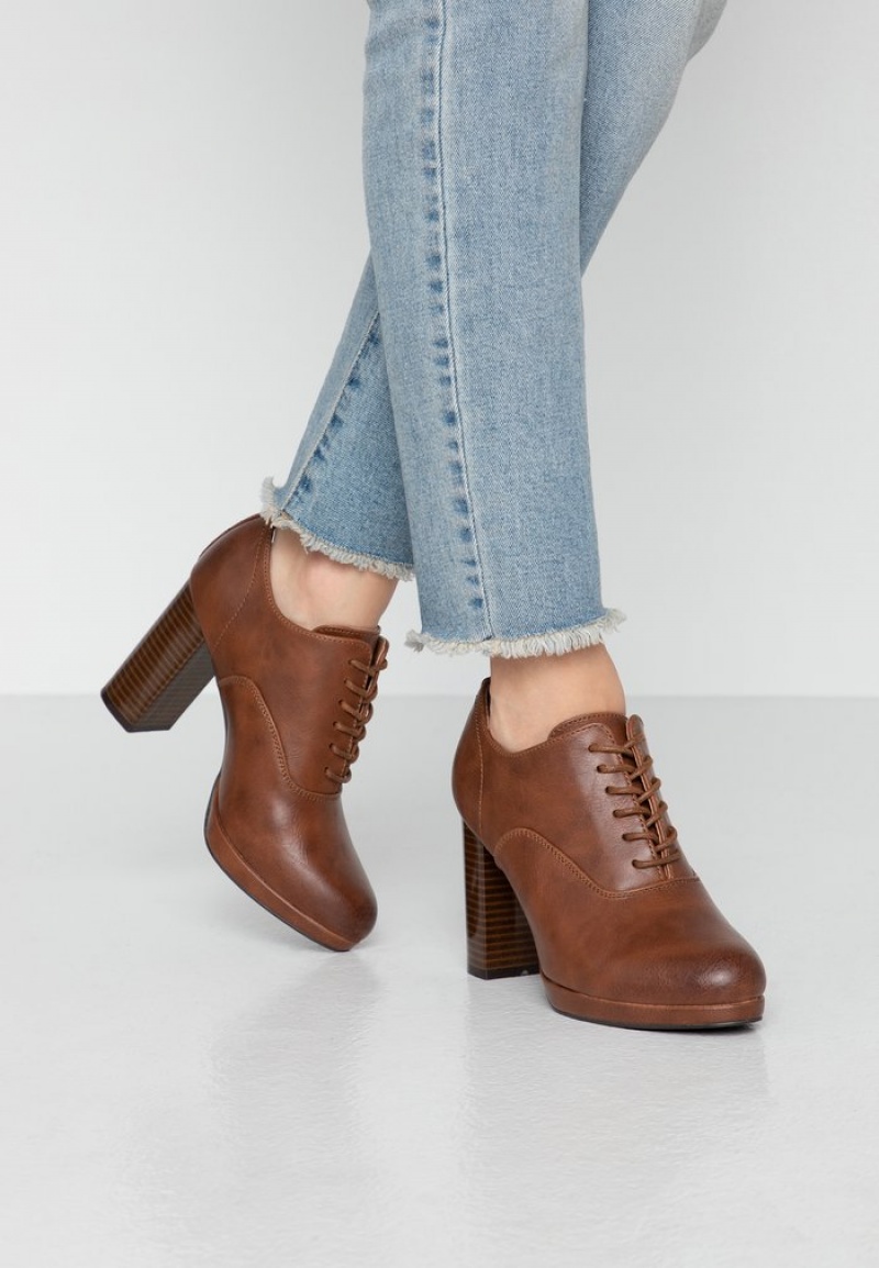 Anna Field Outlet High Korko Ankle Boots Naisten Korkokengät Ruskea | FI-4619380-SF