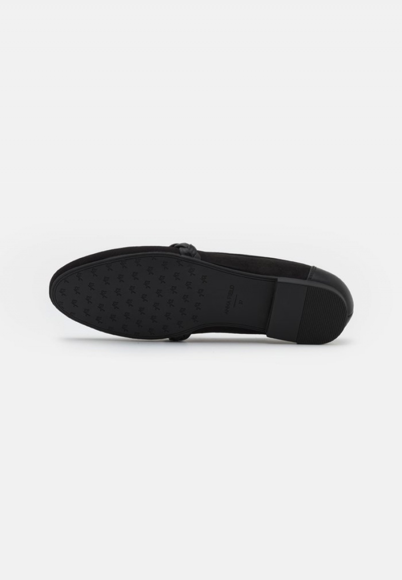 Anna Field Outlet Slip-Ons Naisten Matalat Kengät Mustat | FI-9648312-SQ