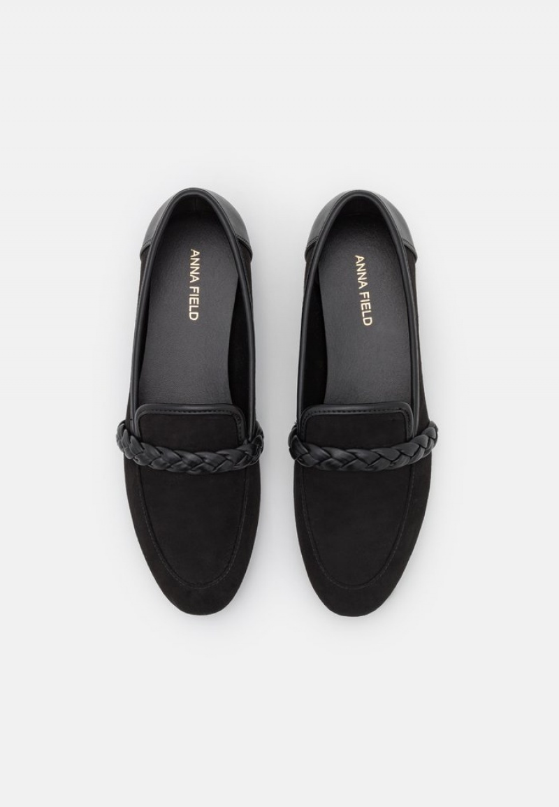 Anna Field Outlet Slip-Ons Naisten Matalat Kengät Mustat | FI-9648312-SQ