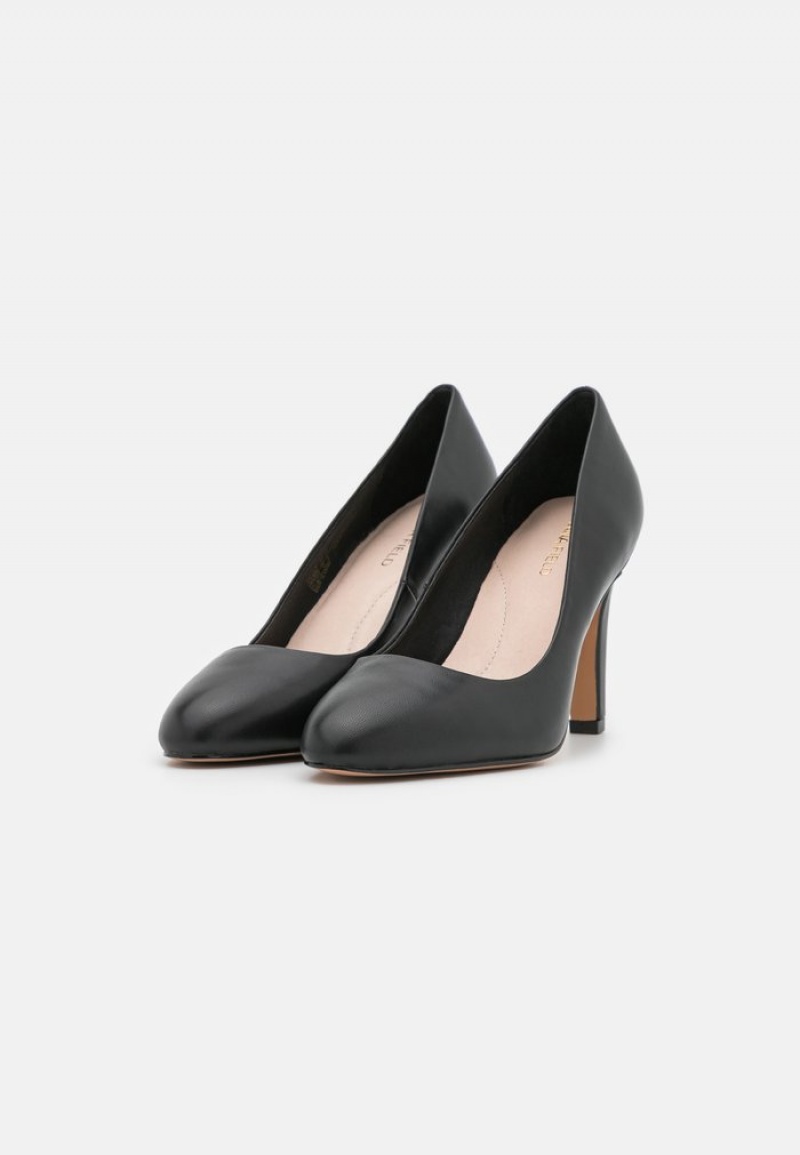 Anna Field Promo Leather Classic Heels Naisten Korkokengät Mustat | FI-7098251-ZC