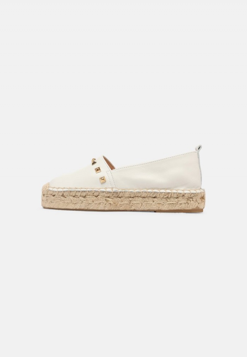 Anna Field Promo Leather Espadrilles Naisten Matalat Kengät Valkoinen | FI-2987064-CU