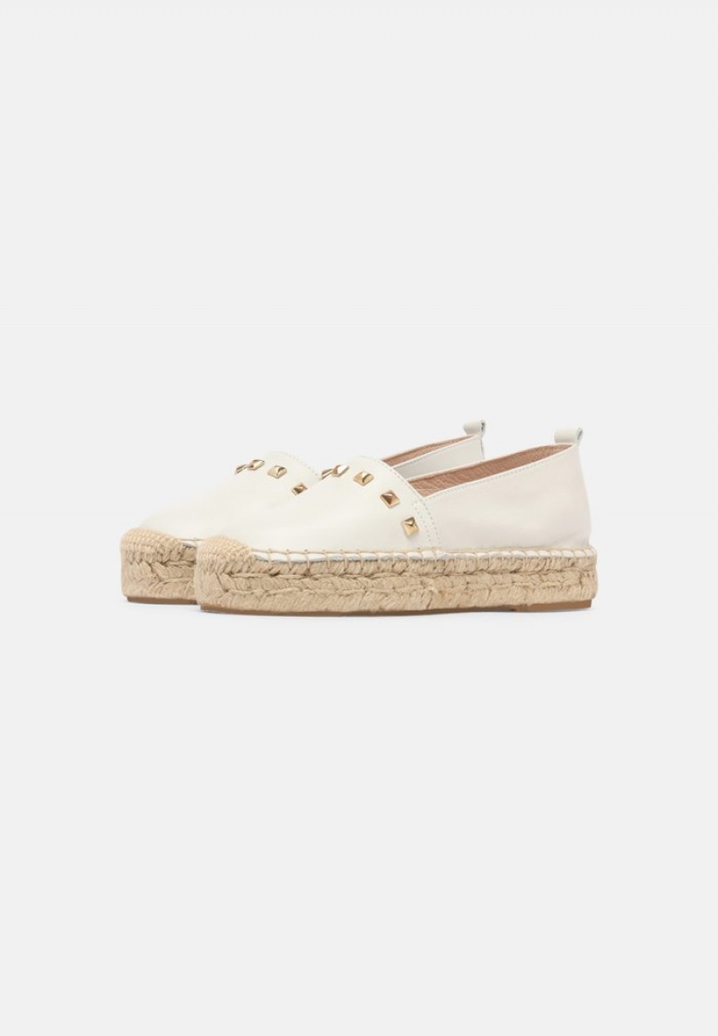 Anna Field Promo Leather Espadrilles Naisten Matalat Kengät Valkoinen | FI-2987064-CU