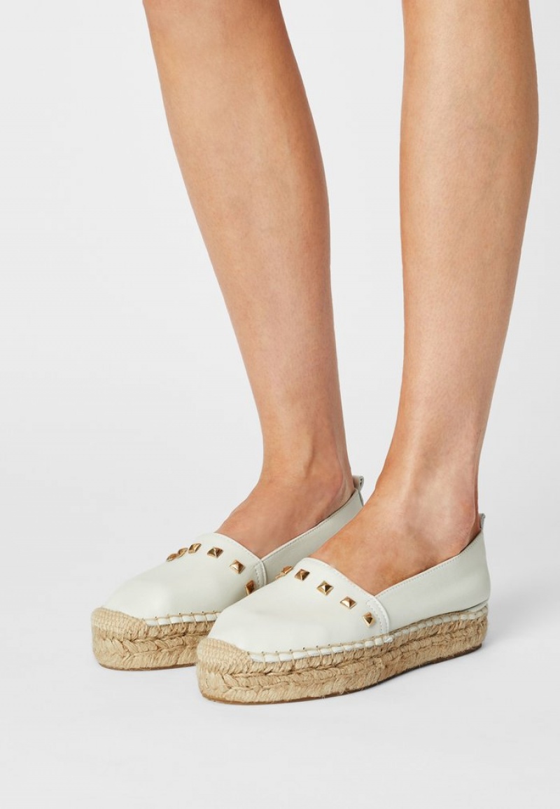 Anna Field Promo Leather Espadrilles Naisten Matalat Kengät Valkoinen | FI-2987064-CU