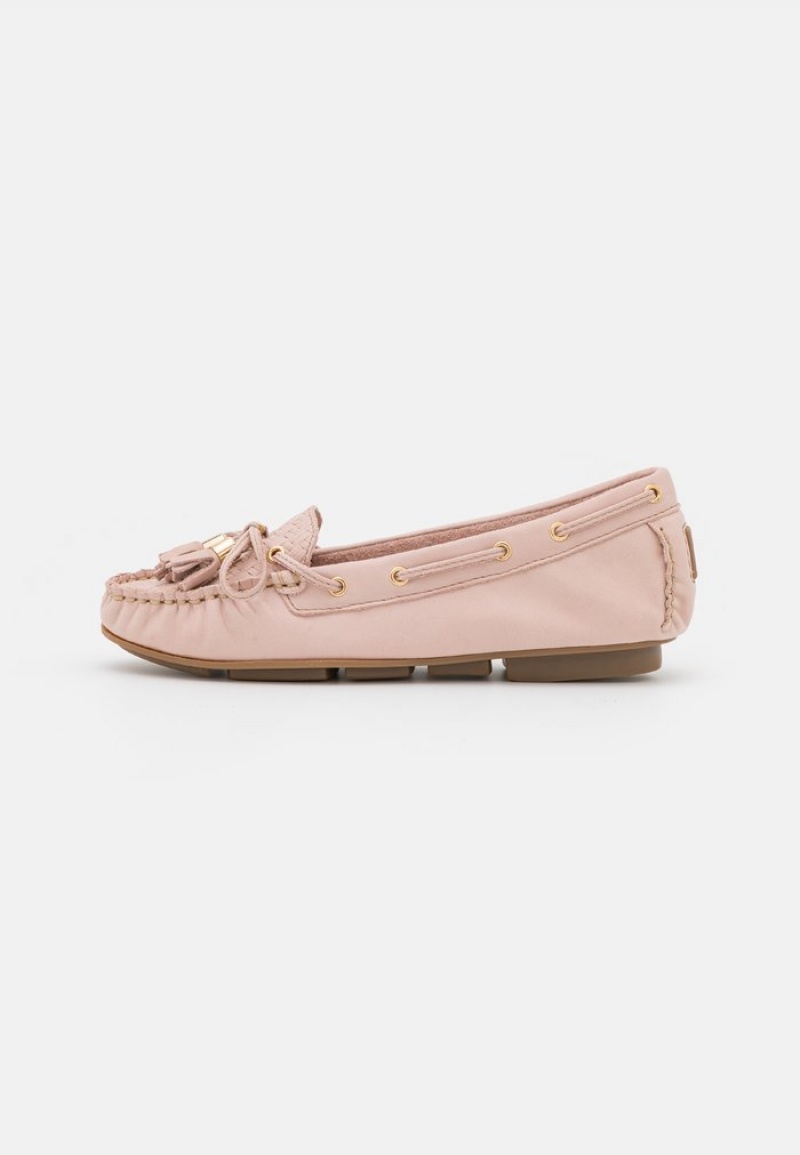 Anna Field Promo Leather Moccasins Naisten Matalat Kengät Pinkki | FI-4035862-HF