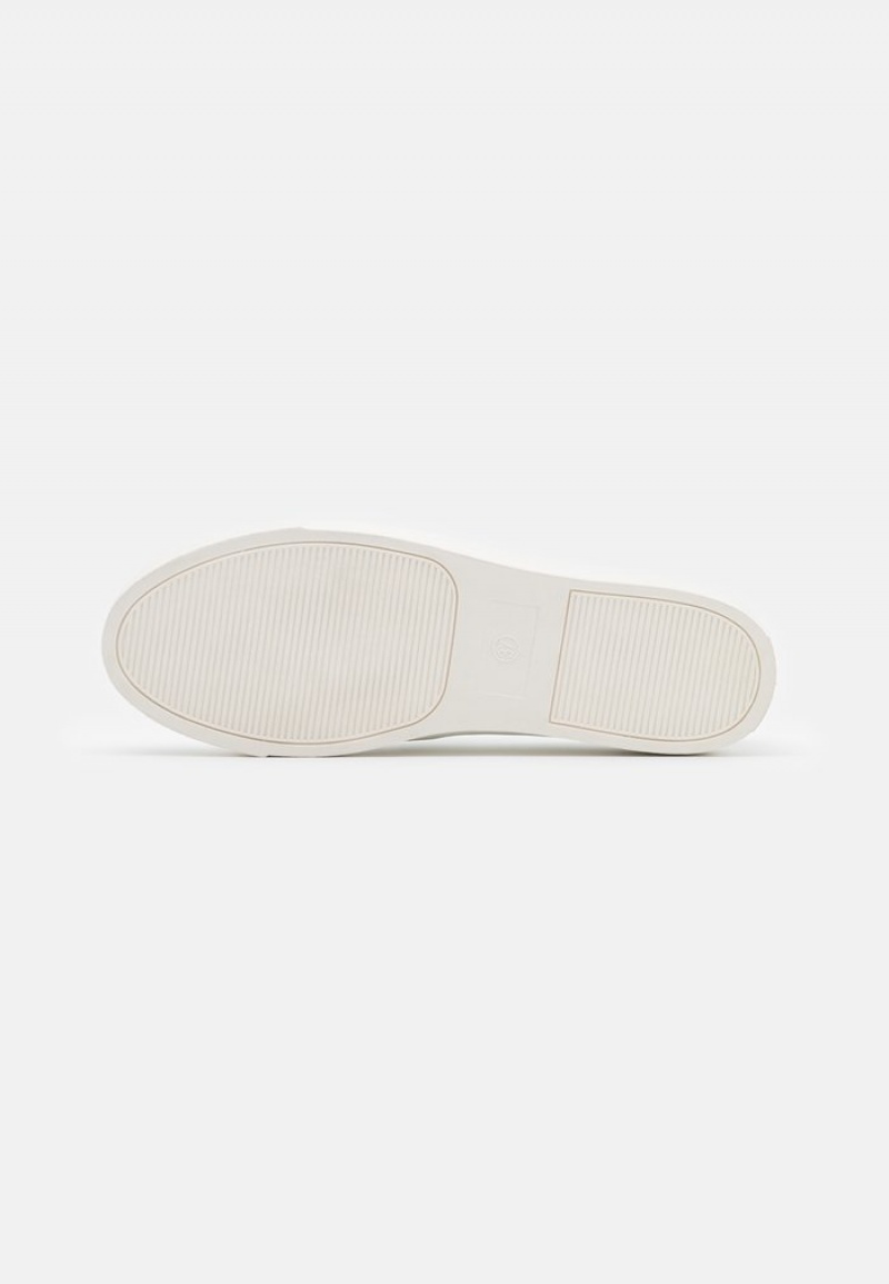 Anna Field Top 10 Slip-Ons Naisten Matalat Kengät Valkoinen | FI-1207695-CG