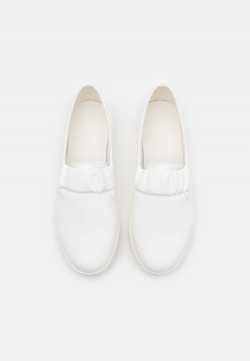 Anna Field Top 10 Slip-Ons Naisten Matalat Kengät Valkoinen | FI-1207695-CG