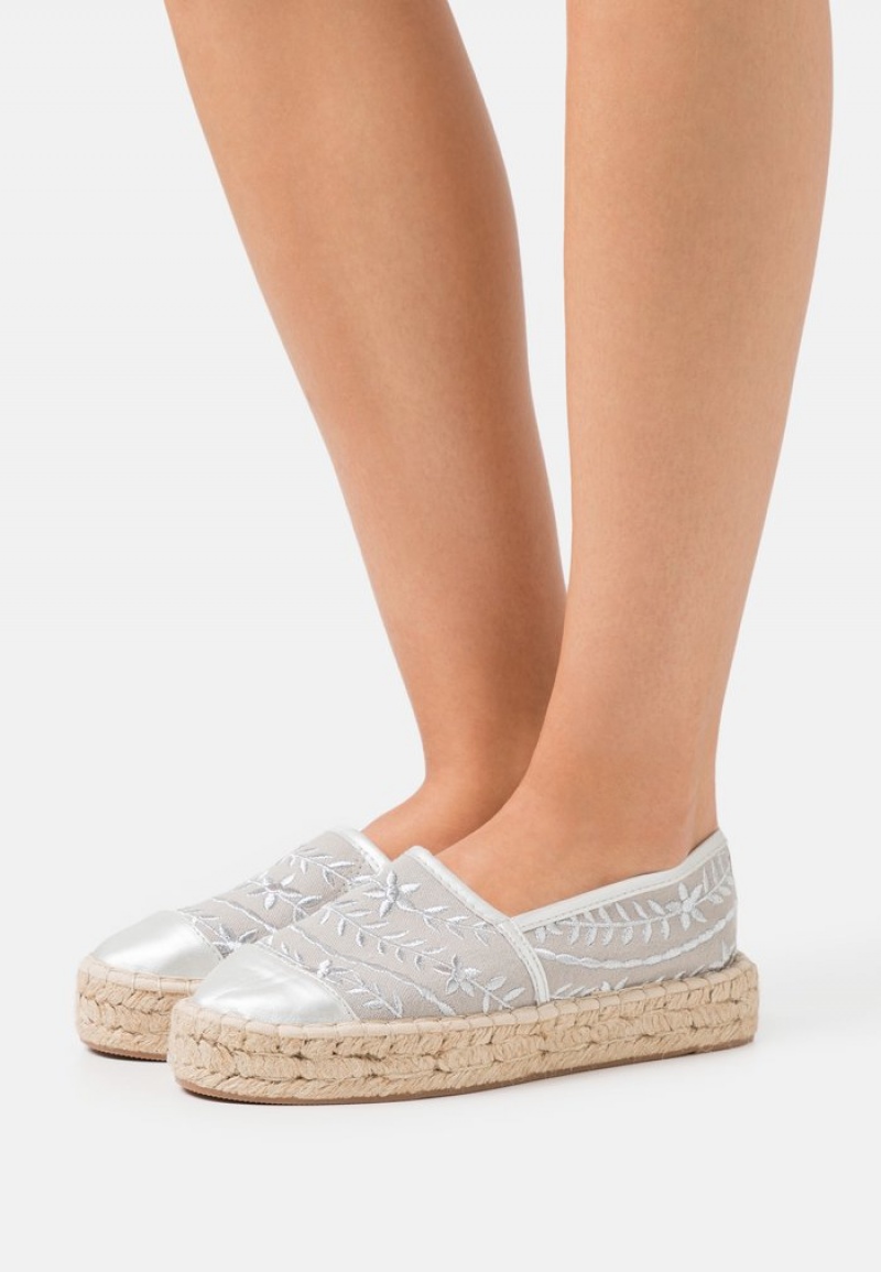 Anna Field Wholesale Espadrilles Naisten Matalat Kengät Hopea | FI-6793820-ER