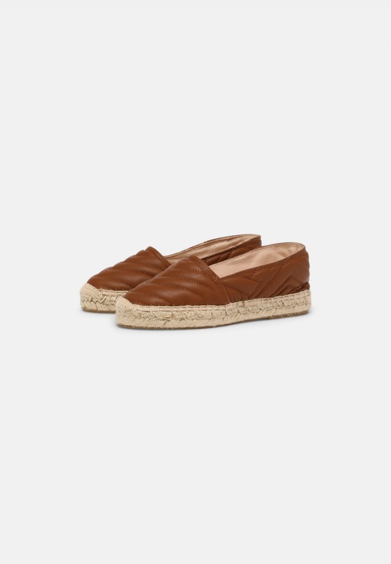 Anna Field Wholesale Leather Espadrilles Naisten Matalat Kengät Ruskea | FI-8062149-YF