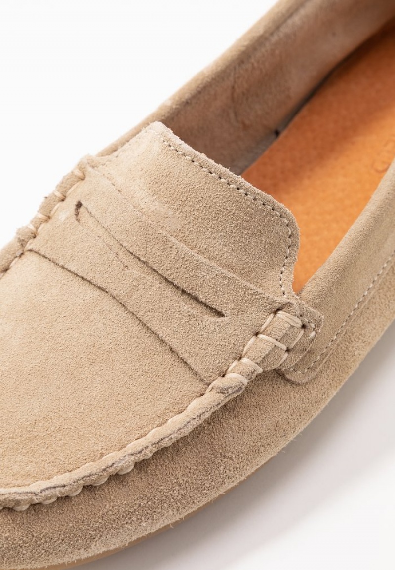 Anna Field Wholesale Leather Moccasins Naisten Matalat Kengät Beige | FI-8219354-KO