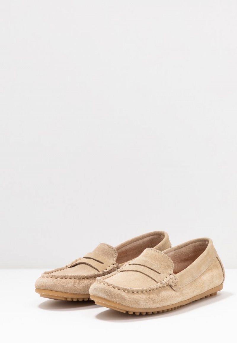 Anna Field Wholesale Leather Moccasins Naisten Matalat Kengät Beige | FI-8219354-KO