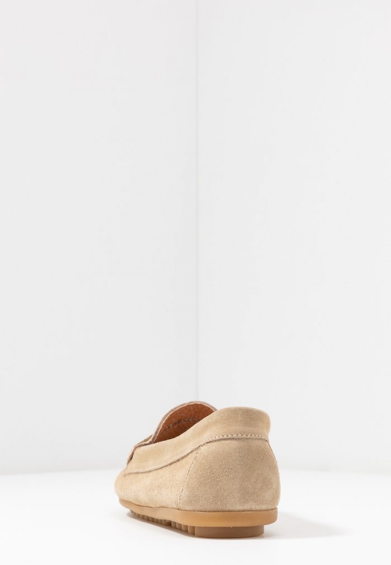 Anna Field Wholesale Leather Moccasins Naisten Matalat Kengät Beige | FI-8219354-KO